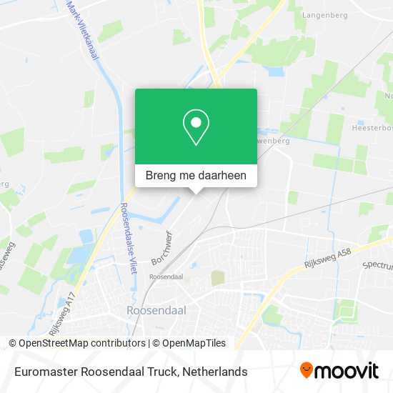 Euromaster Roosendaal Truck kaart