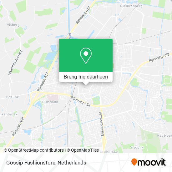 Gossip Fashionstore kaart