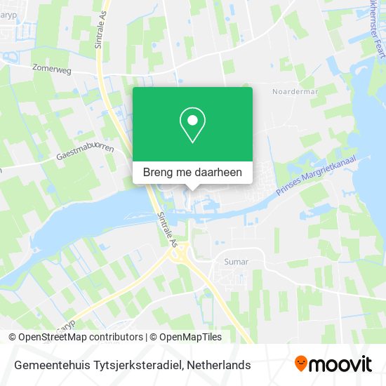 Gemeentehuis Tytsjerksteradiel kaart