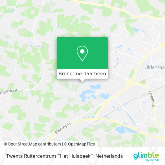 Twents Ruitercentrum ""Het Hulsbeek"" kaart