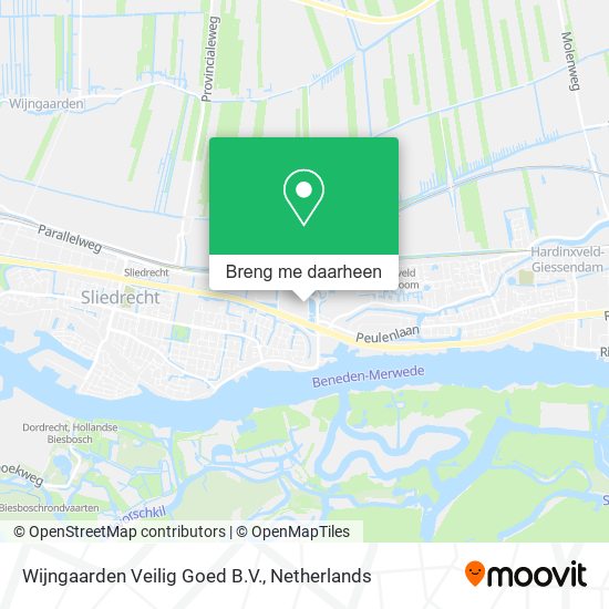 Wijngaarden Veilig Goed B.V. kaart