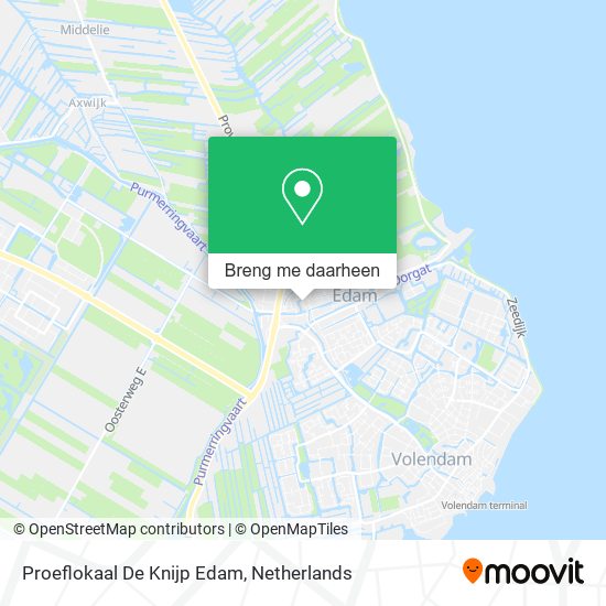 Proeflokaal De Knijp Edam kaart