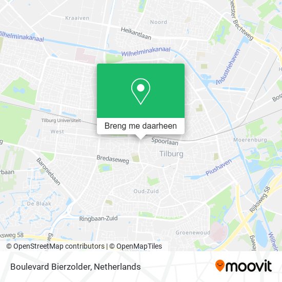 Boulevard Bierzolder kaart
