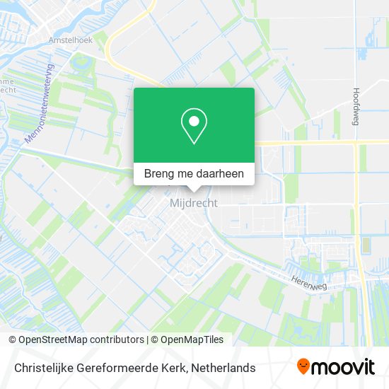 Christelijke Gereformeerde Kerk kaart