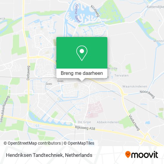 Hendriksen Tandtechniek kaart