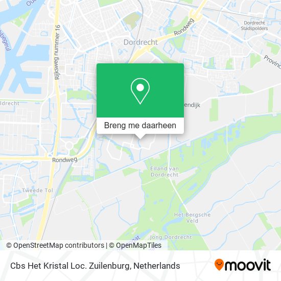 Cbs Het Kristal Loc. Zuilenburg kaart
