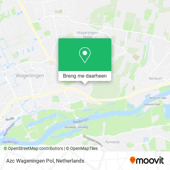 Azc Wageningen Pol kaart