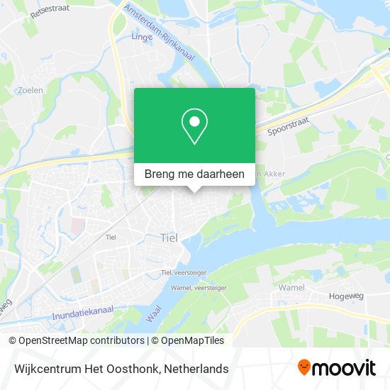 Wijkcentrum Het Oosthonk kaart