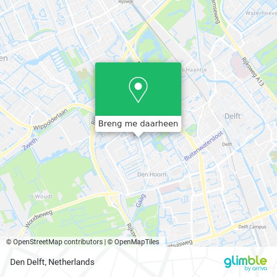 Den Delft kaart