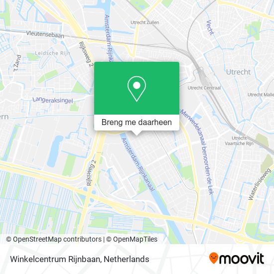 Winkelcentrum Rijnbaan kaart