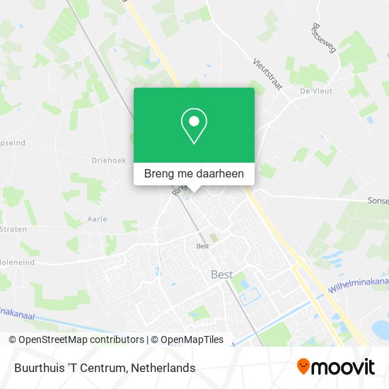 Buurthuis 'T Centrum kaart