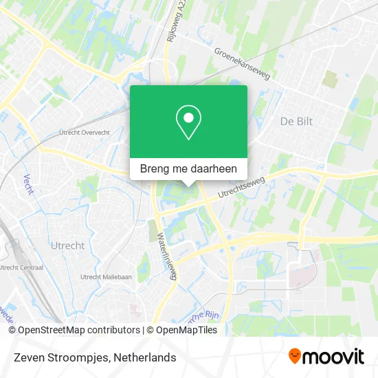 Zeven Stroompjes kaart