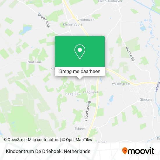 Kindcentrum De Driehoek kaart