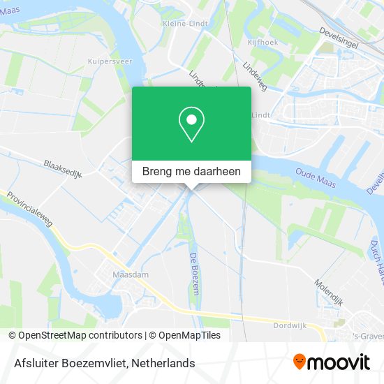 Afsluiter Boezemvliet kaart