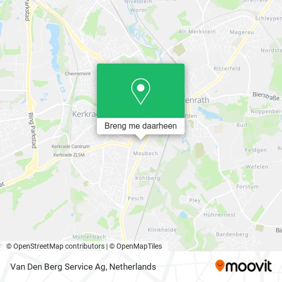 Van Den Berg Service Ag kaart