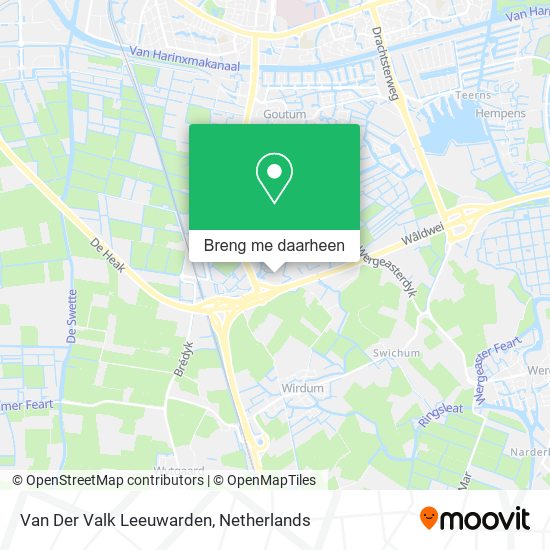 Van Der Valk Leeuwarden kaart