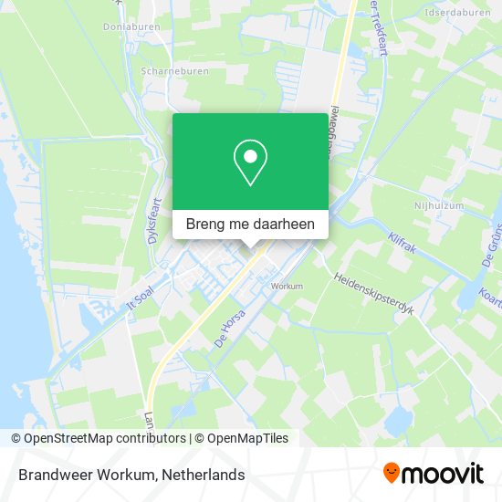 Brandweer Workum kaart