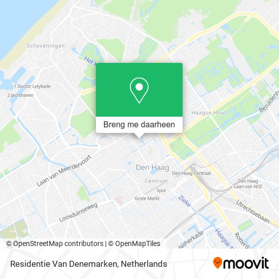 Residentie Van Denemarken kaart