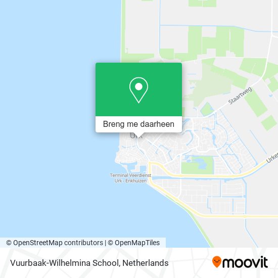 Vuurbaak-Wilhelmina School kaart