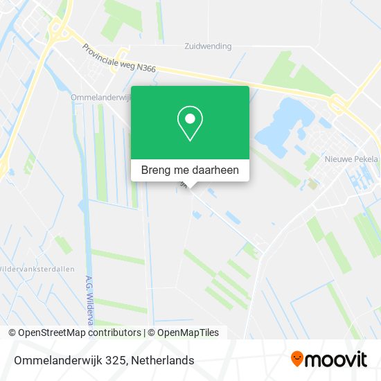 Ommelanderwijk 325 kaart