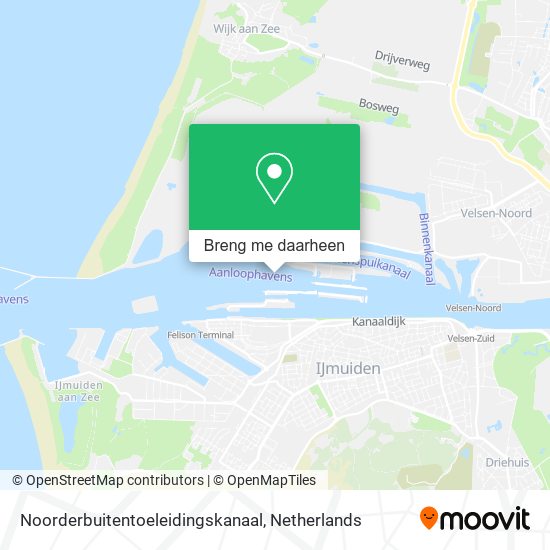 Noorderbuitentoeleidingskanaal kaart