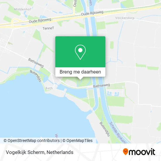 Vogelkijk Scherm kaart
