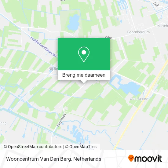 Wooncentrum Van Den Berg kaart