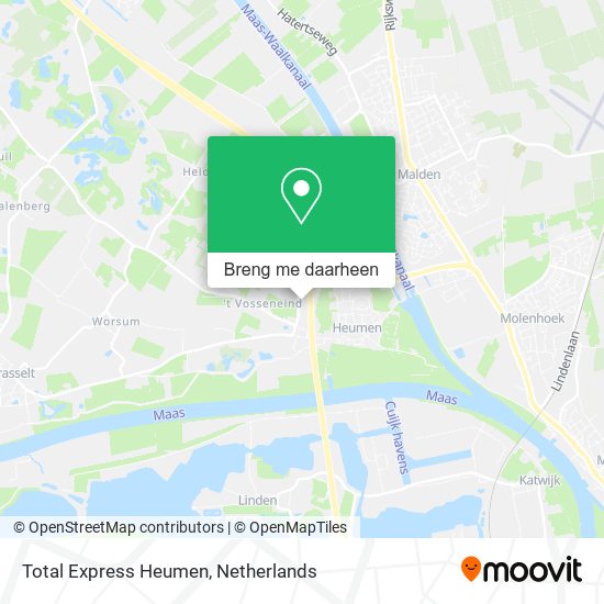 Total Express Heumen kaart