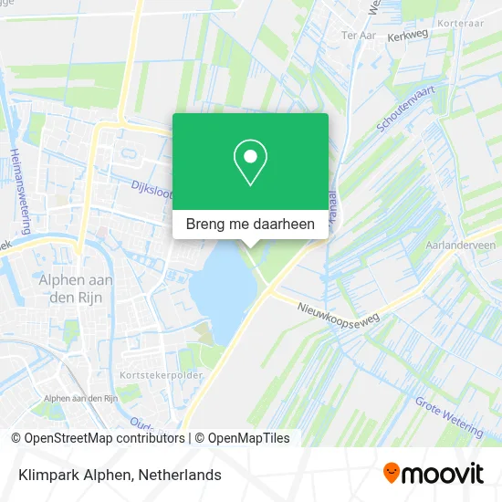 Klimpark Alphen kaart