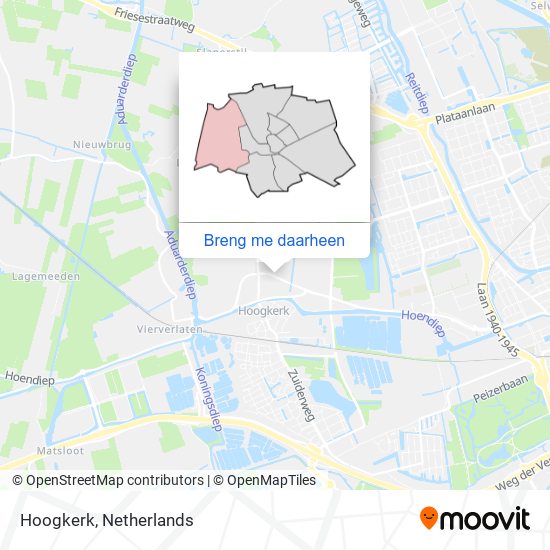 Hoogkerk kaart