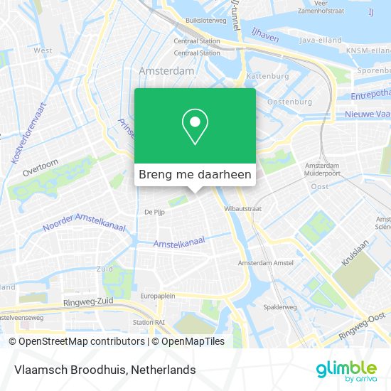 Vlaamsch Broodhuis kaart