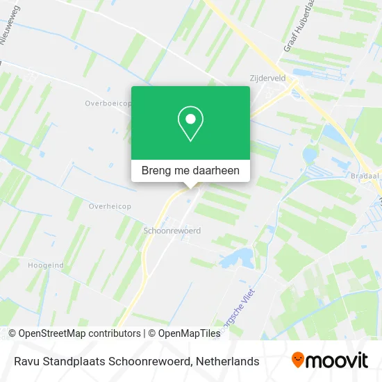 Ravu Standplaats Schoonrewoerd kaart