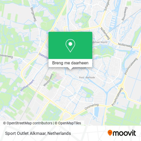 Sport Outlet Alkmaar kaart