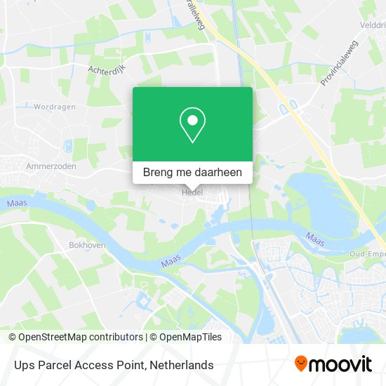 Ups Parcel Access Point kaart