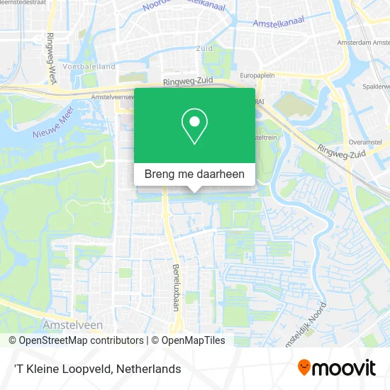'T Kleine Loopveld kaart