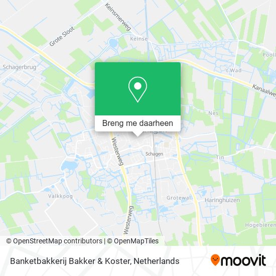 Banketbakkerij Bakker & Koster kaart