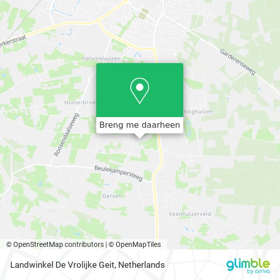 Landwinkel De Vrolijke Geit kaart