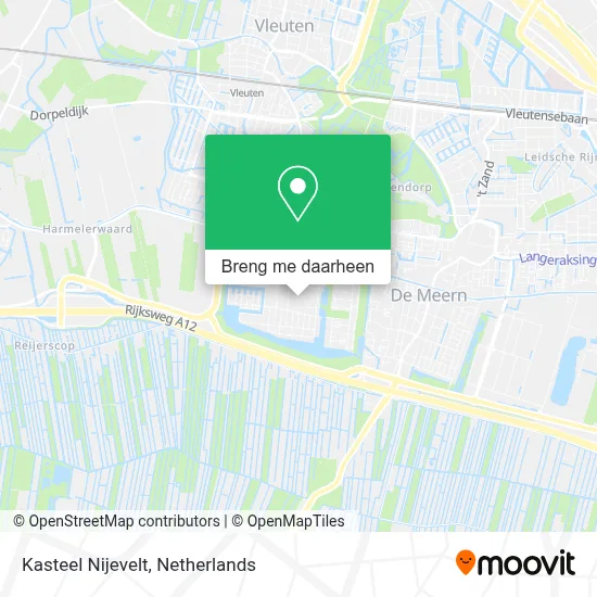 Kasteel Nijevelt kaart
