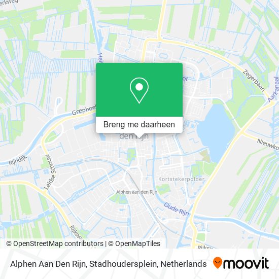 Alphen Aan Den Rijn, Stadhoudersplein kaart