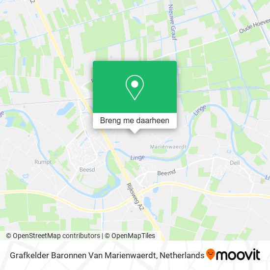 Grafkelder Baronnen Van Marienwaerdt kaart