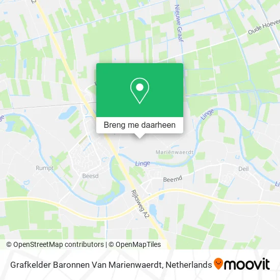 Grafkelder Baronnen Van Marienwaerdt kaart