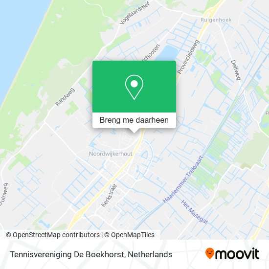 Tennisvereniging De Boekhorst kaart