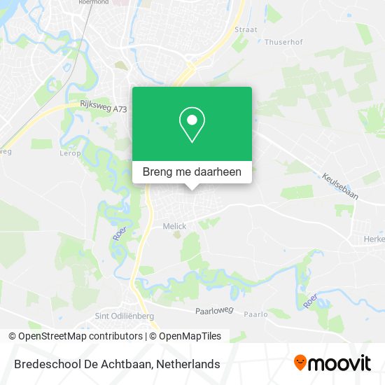 Bredeschool De Achtbaan kaart