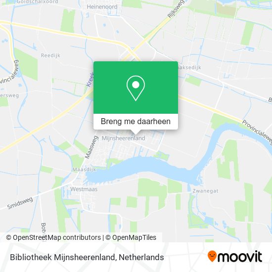 Bibliotheek Mijnsheerenland kaart