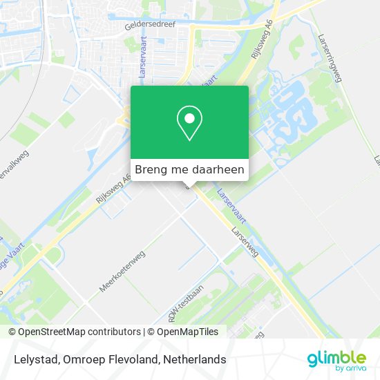 Lelystad, Omroep Flevoland kaart