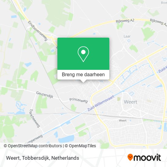 Weert, Tobbersdijk kaart