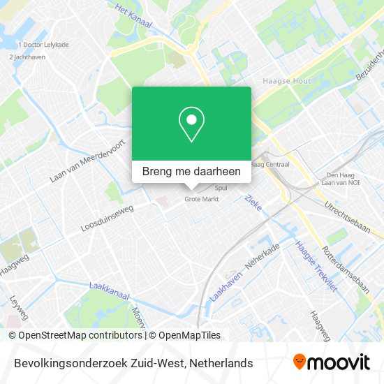 Bevolkingsonderzoek Zuid-West kaart