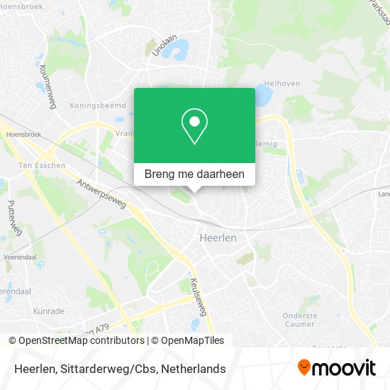 Heerlen, Sittarderweg/Cbs kaart