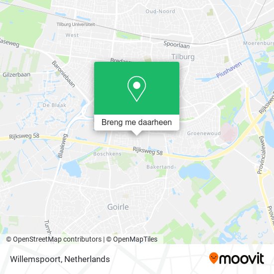 Willemspoort kaart
