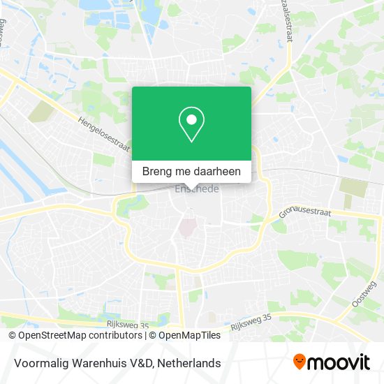 Voormalig Warenhuis V&D kaart